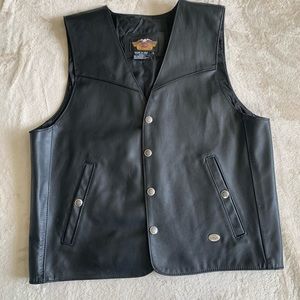 Harley Davidson Leather Vest L